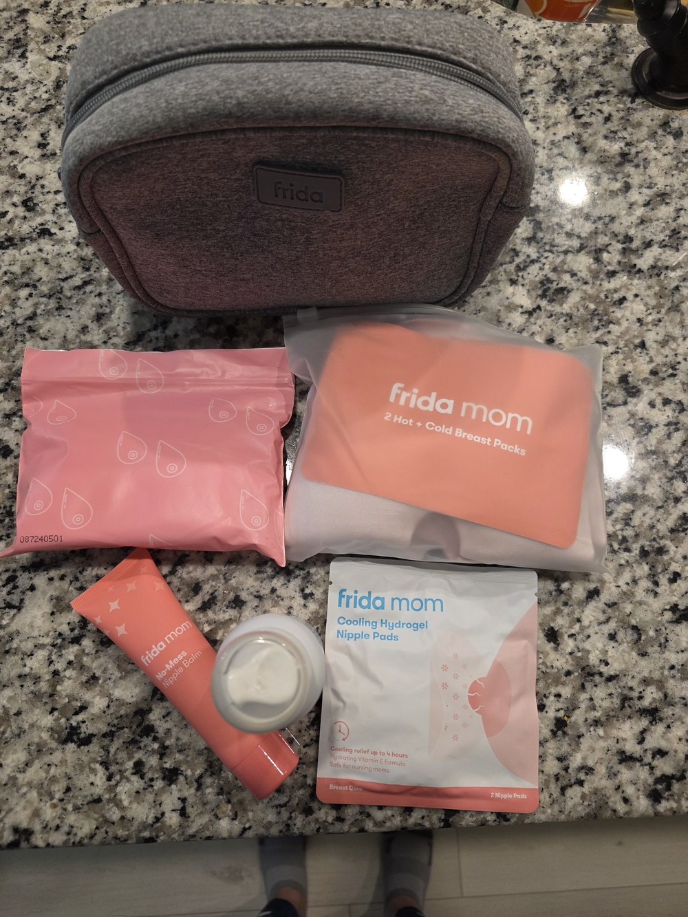Frida Mom Breastfeeding Care Kit - Pink & Gray